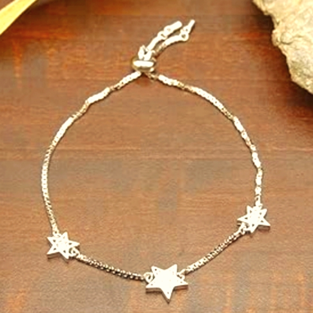 💥🌟Celestial Triple Star Adjustable Bracelet🌟💥